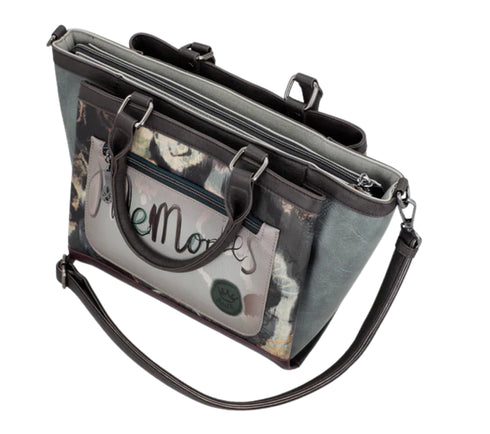 Poseta casual, dama, ANEKKE 41701-114, verde, piele ecologica